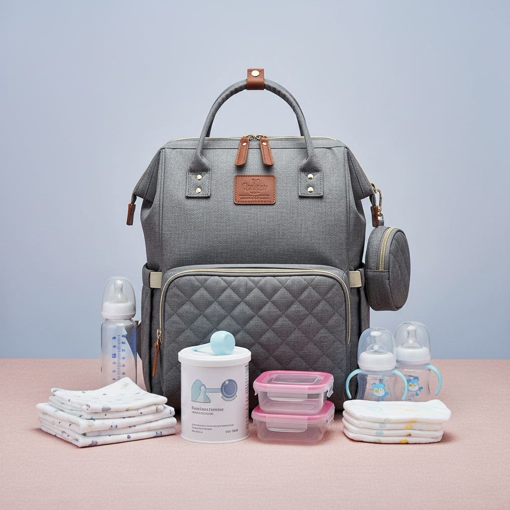 2 in Baby Rucksack mit Wickelbett